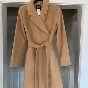 Maternity Wool Blend Wrap Coat